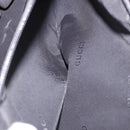 GUCCI Hand Bag Canvas Black Silver Auth bs36102-25