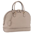 LOUIS VUITTON Parnasea Alma PM Hand Bag Leather Galet M48892 LV Auth bs36103-1