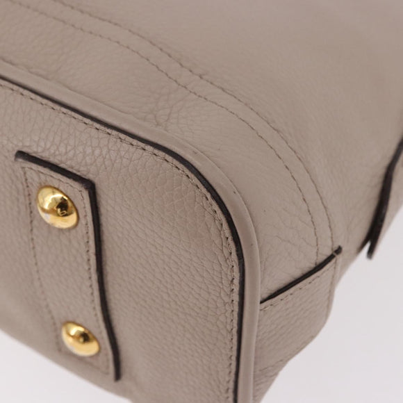 LOUIS VUITTON Parnasea Alma PM Hand Bag Leather Galet M48892 LV Auth bs36103