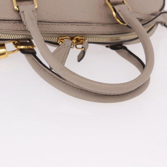 LOUIS VUITTON Parnasea Alma PM Hand Bag Leather Galet M48892 LV Auth bs36103