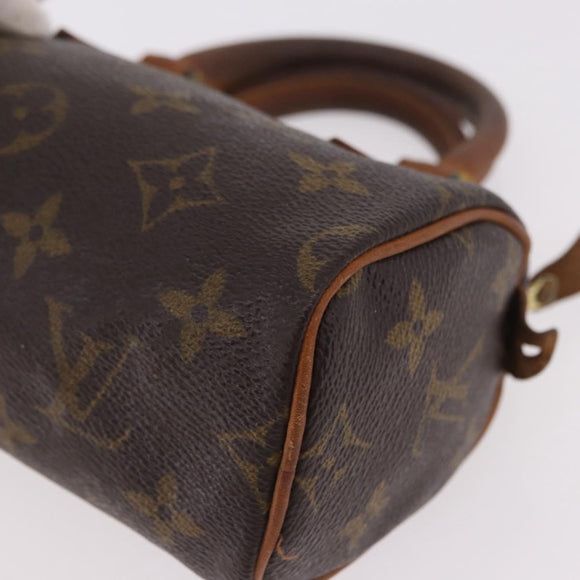 LOUIS VUITTON Monogram Mini Speedy Hand Bag M41534 LV Auth bs36105