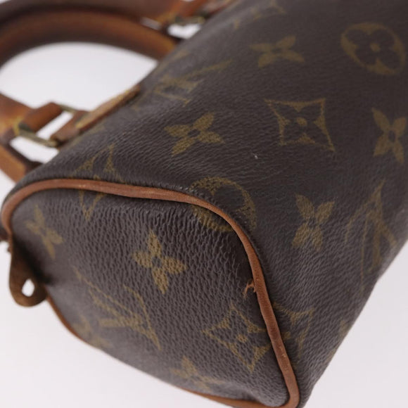 LOUIS VUITTON Monogram Mini Speedy Hand Bag M41534 LV Auth bs36105