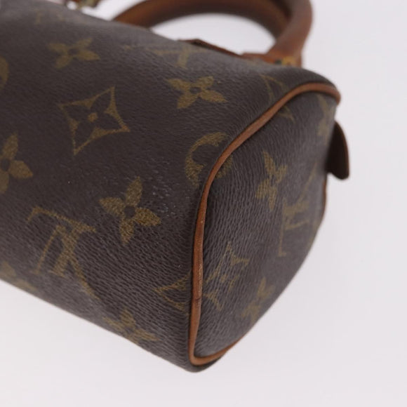 LOUIS VUITTON Monogram Mini Speedy Hand Bag M41534 LV Auth bs36105