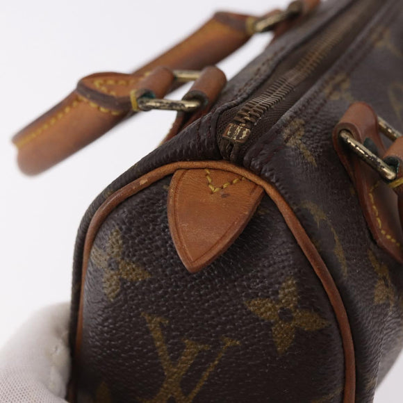 LOUIS VUITTON Monogram Mini Speedy Hand Bag M41534 LV Auth bs36105