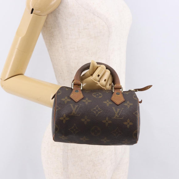 LOUIS VUITTON Monogram Mini Speedy Hand Bag M41534 LV Auth bs36105