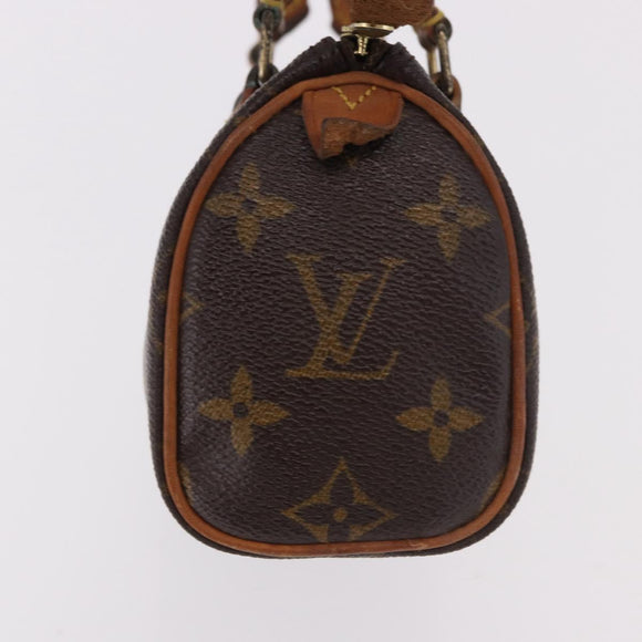 LOUIS VUITTON Monogram Mini Speedy Hand Bag M41534 LV Auth bs36105