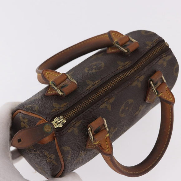 LOUIS VUITTON Monogram Mini Speedy Hand Bag M41534 LV Auth bs36105