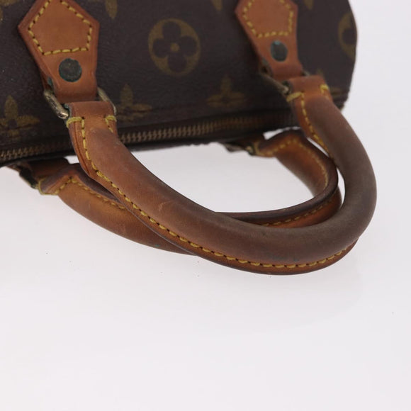 LOUIS VUITTON Monogram Mini Speedy Hand Bag M41534 LV Auth bs36105