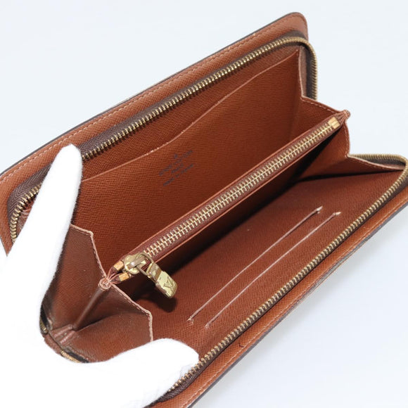 LOUIS VUITTON Monogram Porte Monnaie Zip Long Wallet M61727 LV Auth bs36107