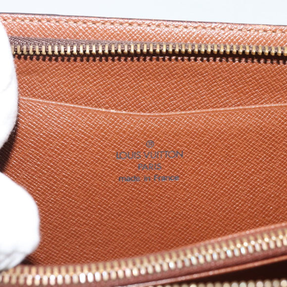 LOUIS VUITTON Monogram Porte Monnaie Zip Long Wallet M61727 LV Auth bs36107
