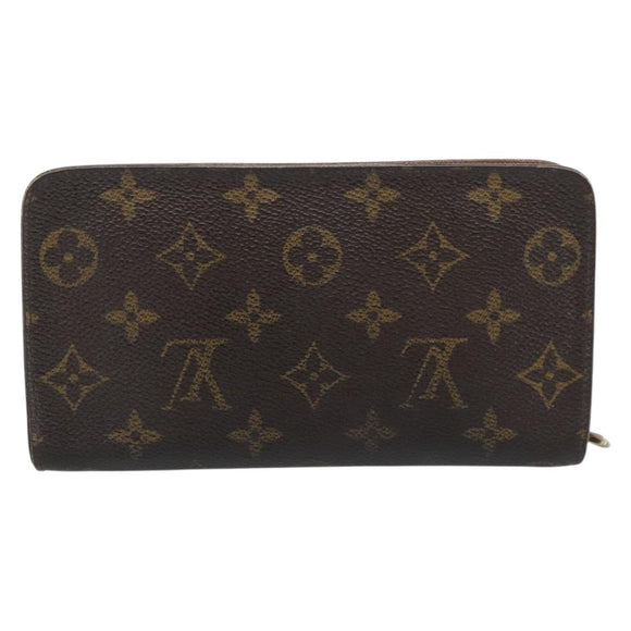 LOUIS VUITTON Monogram Porte Monnaie Zip Long Wallet M61727 LV Auth bs36107