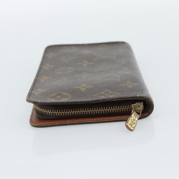LOUIS VUITTON Monogram Porte Monnaie Zip Long Wallet M61727 LV Auth bs36107
