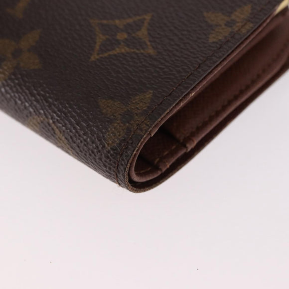 LOUIS VUITTON Monogram Porte Monnaie Billets Viennois Wallet M61663 Auth bs36108