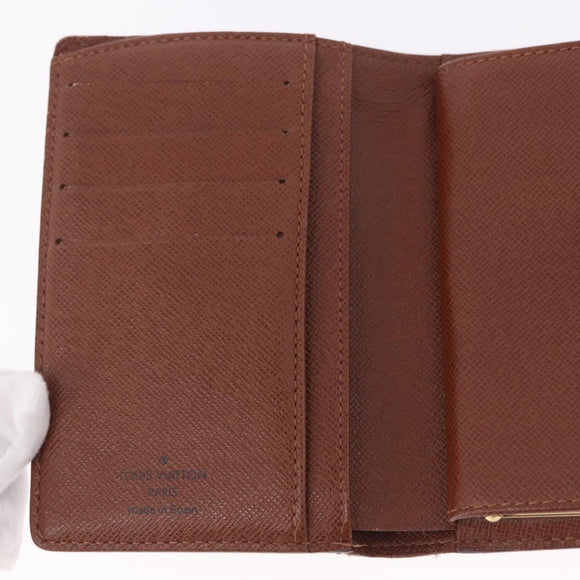 LOUIS VUITTON Monogram Porte Monnaie Billets Viennois Wallet M61663 Auth bs36108
