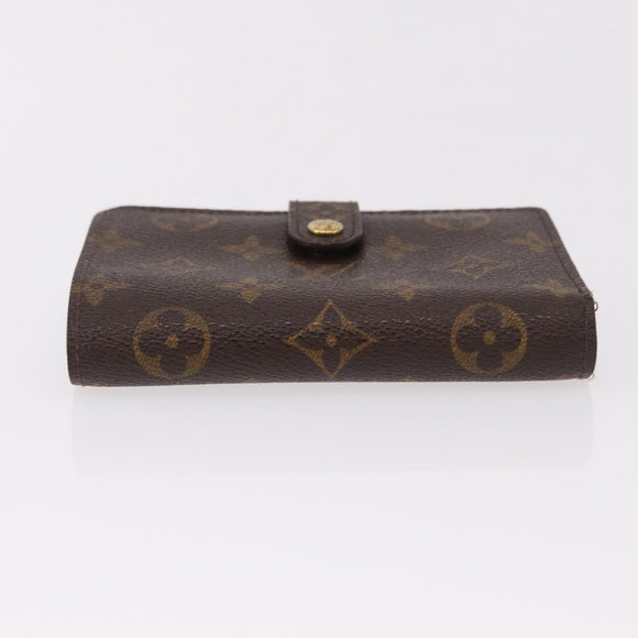 LOUIS VUITTON Monogram Porte Monnaie Billets Viennois Wallet M61663 Auth bs36108