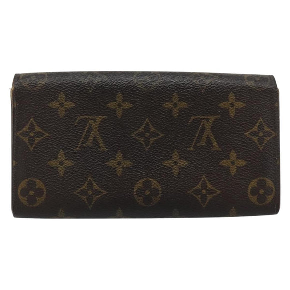 LOUIS VUITTON Monogram Portefeuille Sarah Long Wallet M61734 LV Auth bs36109