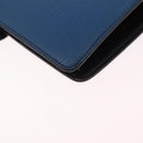 LOUIS VUITTON Epi Agenda MM Day Planner Cover Blue R20055 LV Auth bs36113-15
