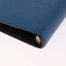 LOUIS VUITTON Epi Agenda MM Day Planner Cover Blue R20055 LV Auth bs36113-16