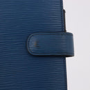 LOUIS VUITTON Epi Agenda MM Day Planner Cover Blue R20055 LV Auth bs36113-17