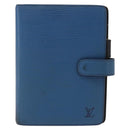LOUIS VUITTON Epi Agenda MM Day Planner Cover Blue R20055 LV Auth bs36113-13