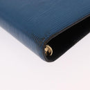 LOUIS VUITTON Epi Agenda MM Day Planner Cover Blue R20055 LV Auth bs36113-7
