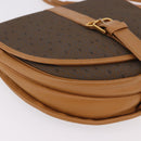 SAINT LAURENT Shoulder Bag PVC Canvas Beige Gold Auth bs36115-11