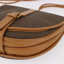 SAINT LAURENT Shoulder Bag PVC Canvas Beige Gold Auth bs36115-12