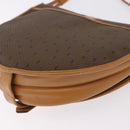SAINT LAURENT Shoulder Bag PVC Canvas Beige Gold Auth bs36115-14