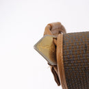 SAINT LAURENT Shoulder Bag PVC Canvas Beige Gold Auth bs36115-15