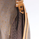 SAINT LAURENT Shoulder Bag PVC Canvas Beige Gold Auth bs36115-20