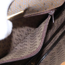 SAINT LAURENT Shoulder Bag PVC Canvas Beige Gold Auth bs36115-24