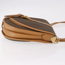 SAINT LAURENT Shoulder Bag PVC Canvas Beige Gold Auth bs36115-4
