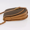 SAINT LAURENT Shoulder Bag PVC Canvas Beige Gold Auth bs36115-5