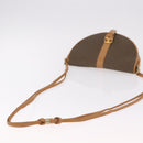 SAINT LAURENT Shoulder Bag PVC Canvas Beige Gold Auth bs36115-7