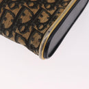 Christian Dior Trotter Canvas Shoulder Bag Navy Gold Auth bs36117-13