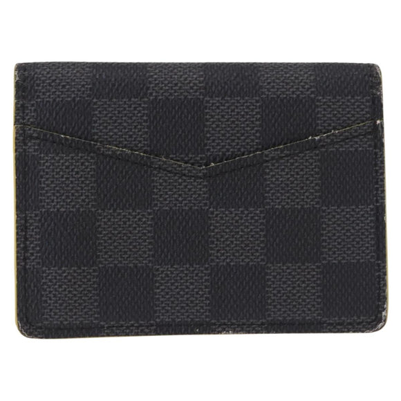 LOUIS VUITTON Damier Graphite Portefeuille Multripru Wallet N60302 Auth bs36118