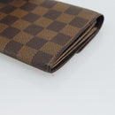 LOUIS VUITTON Damier Ebene Portefeuille Sarah Long Wallet N60491 LV Auth bs36121-15