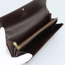 LOUIS VUITTON Damier Ebene Portefeuille Sarah Long Wallet N60491 LV Auth bs36121-8
