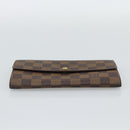 LOUIS VUITTON Damier Ebene Portefeuille Sarah Long Wallet N60491 LV Auth bs36121-6