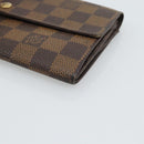 LOUIS VUITTON Damier Ebene Portefeuille Sarah Long Wallet N60491 LV Auth bs36121-7