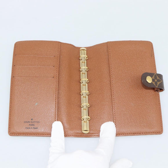 LOUIS VUITTON Monogram Agenda PM Day Planner Cover R20005 LV Auth bs36122