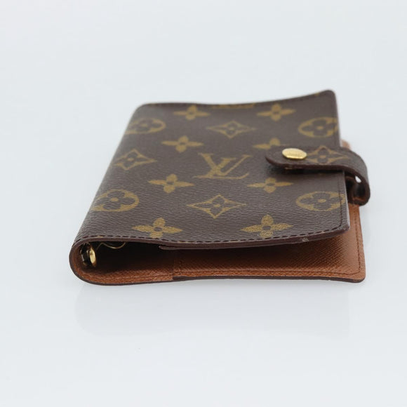 LOUIS VUITTON Monogram Agenda PM Day Planner Cover R20005 LV Auth bs36122
