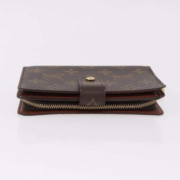 LOUIS VUITTON Monogram Porto Papie Zip Wallet M61207 LV Auth bs36123V
