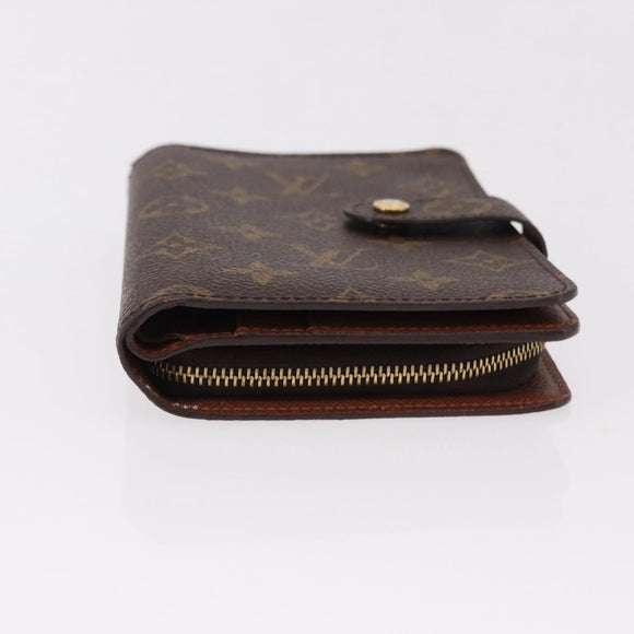 LOUIS VUITTON Monogram Porto Papie Zip Wallet M61207 LV Auth bs36123V