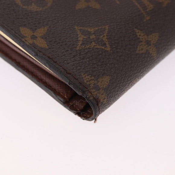LOUIS VUITTON Monogram Porte Monnaie Billets Viennois Wallet M61663 Auth bs36125