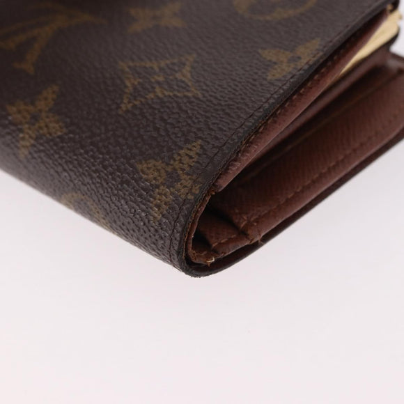 LOUIS VUITTON Monogram Porte Monnaie Billets Viennois Wallet M61663 Auth bs36125
