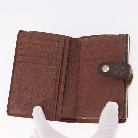 LOUIS VUITTON Monogram Porte Monnaie Billets Viennois Wallet M61663 Auth bs36125