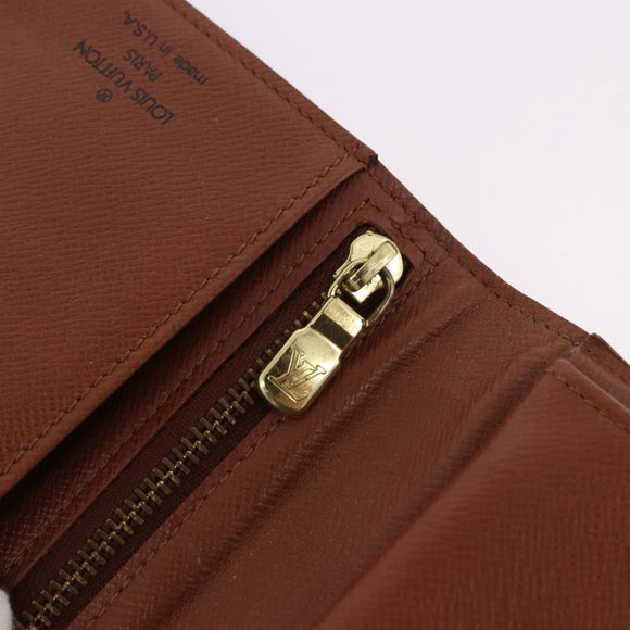 LOUIS VUITTON Monogram Continental Clutch Wallet T61217 LV Auth bs36126