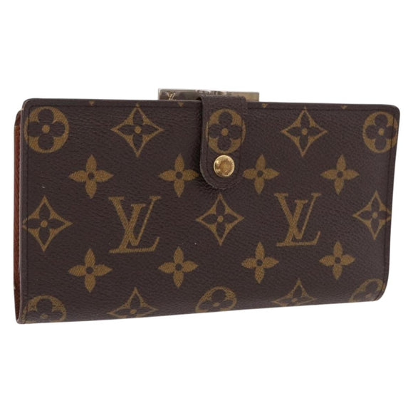 LOUIS VUITTON Monogram Continental Clutch Wallet T61217 LV Auth bs36126