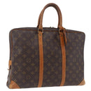 LOUIS VUITTON Monogram Porte Documents Voyage Business Bag M53361 Auth bs36129-1